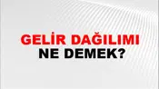 Gelir Dağılımı