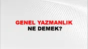 Genel Yazmanlık