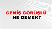 Geniş Görüşlü