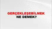Gerçekleşebilmek