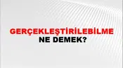 Gerçekleştirilebilme