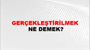 Gerçekleştirilmek