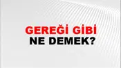 Gereği Gibi