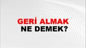 Geri Almak