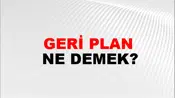 Geri Plan
