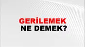 Gerilemek