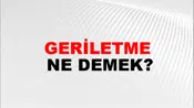 Geriletme