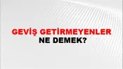 Geviş Getirmeyenler