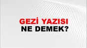 Gezi Yazısı