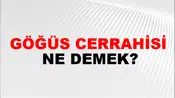 Göğüs Cerrahisi