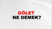 Gölet
