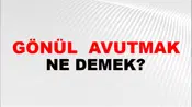 Gönül (Veya gönlünü) avutmak