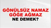 Gönülsüz Namaz Göğe Ağmaz