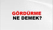 Gördürme