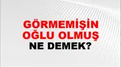 Görmemişin Oğlu Olmuş (Çekmiş, çükünü koparmış)