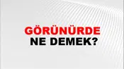 Görünürde