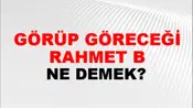Görüp Göreceği Rahmet Bu