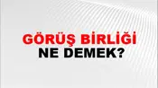 Görüş Birliği