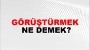 Görüştürmek