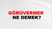 Görüvermek