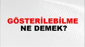 Gösterilebilme