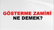 Gösterme Zamiri