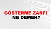 Gösterme Zarfı