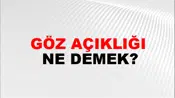 Göz Açıklığı