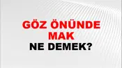 Göz Önünde Tutmak (Veya bulundurmak)