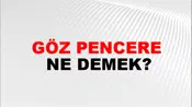Göz Pencere