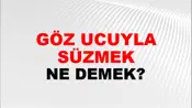 Göz Ucuyla Süzmek
