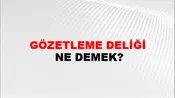 Gözetleme Deliği