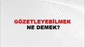 Gözetleyebilmek