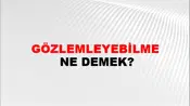 Gözlemleyebilme