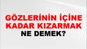 Gözlerinin İçine Kadar Kızarmak
