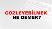 Gözleyebilmek