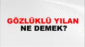 Gözlüklü Yılan