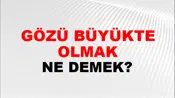 Gözü Büyükte Olmak