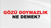 Gözü Doymazlık