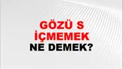 Gözü Su İçmemek