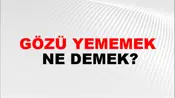 Gözü Yememek