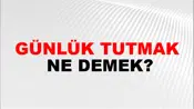 Günlük Tutmak