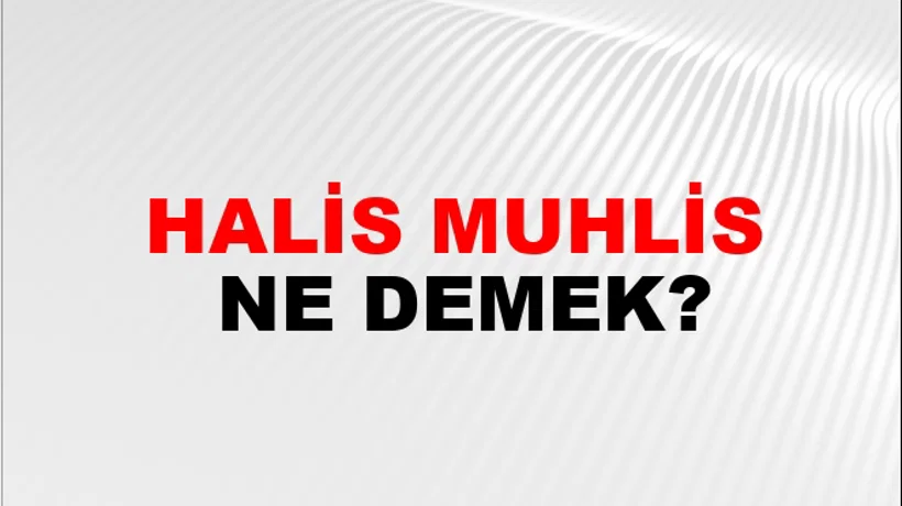 Halis Muhlis Halis Muhlis