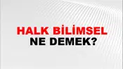 Halk Bilimsel
