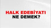 Halk Edebiyatı