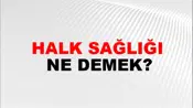 Halk Sağlığı