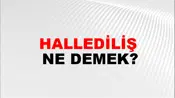 Hallediliş