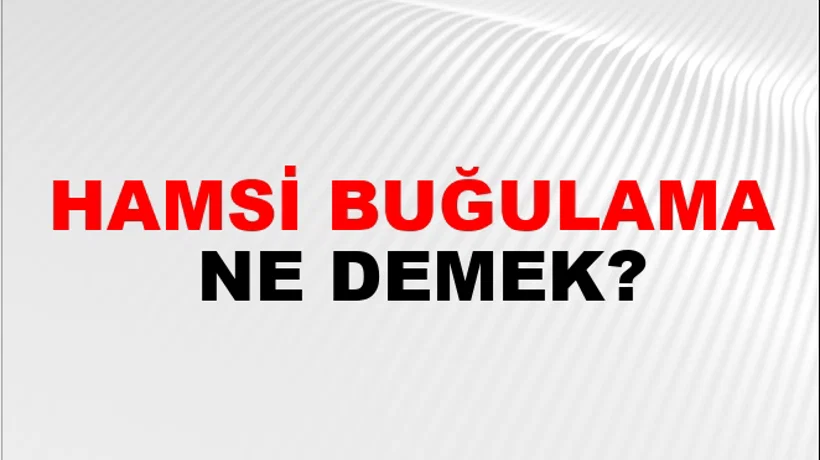 Hamsi Buğulama Hamsi Buğulama