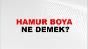 Hamur Boya