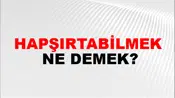 Hapşırtabilmek